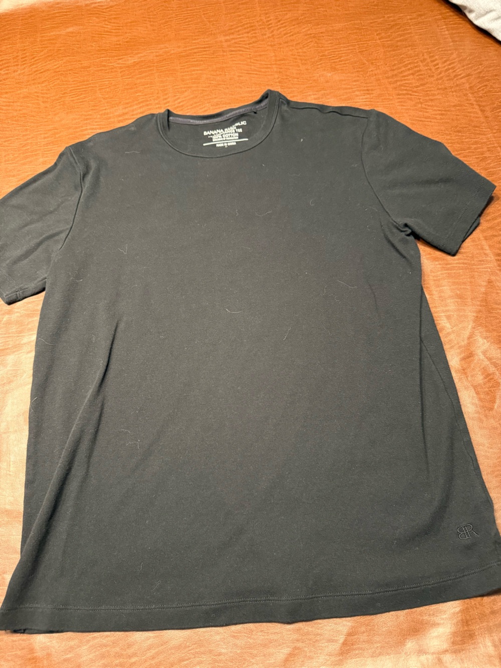 Banana Republic Black Short Sleeve Crewneck Tee